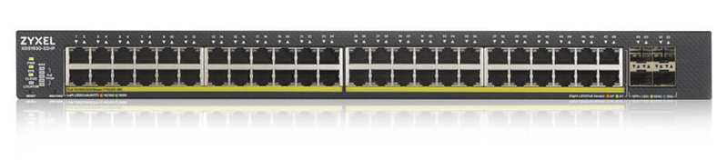 Smart L3 Lite коммутатор PoE+ Zyxel NebulaFlex XGS1930-52HP, rack 19", 48xGE PoE+, 4xSFP+, бюджет PoE 375 Вт