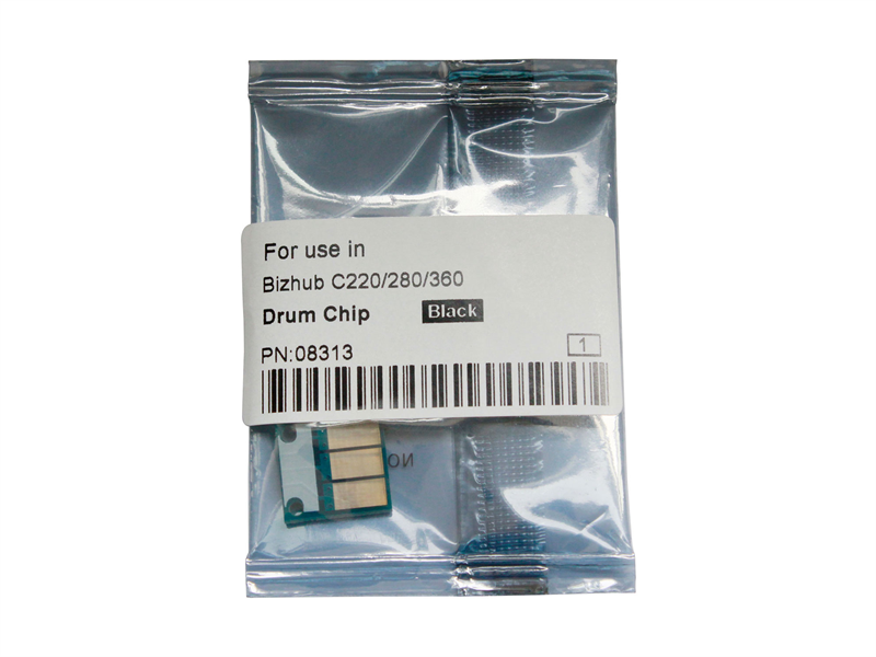 Чип драм-юнита для KONICA MINOLTA Bizhub C220/C280/C360 (CET) Black, (WW), 120000 стр., CET8313