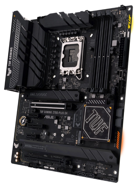 ASUS TUF GAMING Z790-PLUS D4, LGA1700, Z790, 4*DDR4, 4*SATA, 4*M.2, 6*USB 3.2, Type-C, 2*PCIx16, 1*PCIx4, 2*PCIx1, DP+HDMI, ATX; 90MB1CQ0-M0EAY0