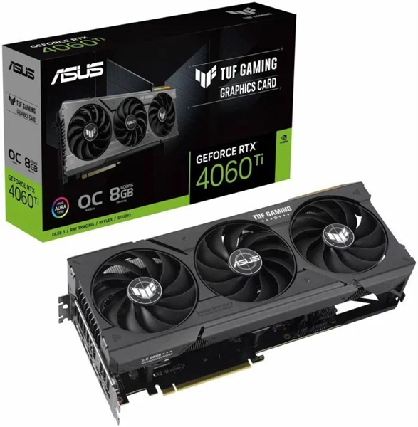 ASUS TUF-RTX4060TI-O8G-GAMING//RTX4060TI HDMI DP*3 8G D6; 90YV0J50-M0NA00