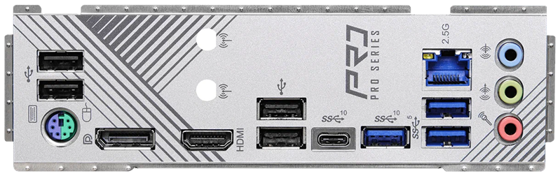ASROCK Z790 PRO RS/D4, LGA1700, Z790, 4*DDR4, 8*SATA, 4*M.2, 3*USB 3.2, 4*USB 2.0, Type-C, 2*PCIx16, 2*PCIx1, 1*M.2 (Key E), HDMI+DP, ATX