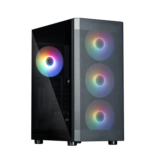 ZALMAN i4 TG, ATX, BLACK, FRONT MESH, WINDOW, 2x3.5", 2x2.5", 1xUSB2.0, 2xUSB3.0, FRONT 3x140mm FRGB, REAR 1x140mm FRGB