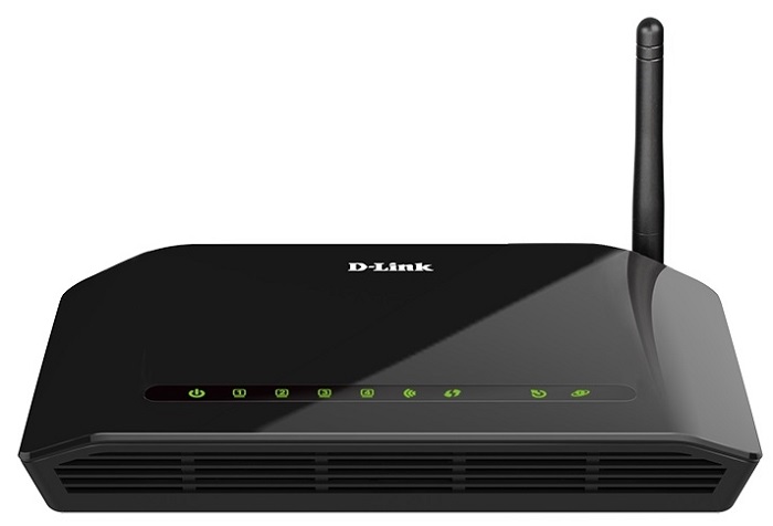 D-Link Беспроводной маршрутизатор N150 ADSL2+, 2,4 ГГц, 4x100Base-TX LAN, 1xDSL, Annex B, 1 внешняя несъемная антенна 2 дБи, поддержка Ethernet WAN