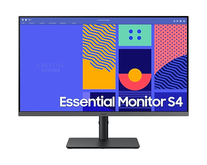 Samsung 27" Essential S4 S27C430GAI IPS LED 16:9 1920x1080x100Hz 4ms 250cd 1000:1 178/178 D-SUB HDMI DP 4xUSB3.0 VESA Tilt Swiv HAS Pivot Black