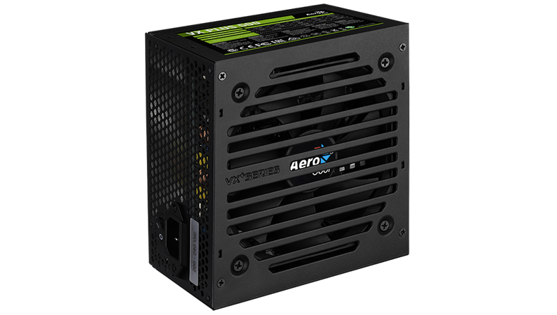 Aerocool 500W Retail VX PLUS 500 ATX v2.3 Haswell, fan 12cm, 500mm cable, power cord, 20+4P, 4+4P, PCIe 6+2P x1, PATA x3, SATA x3, FDD