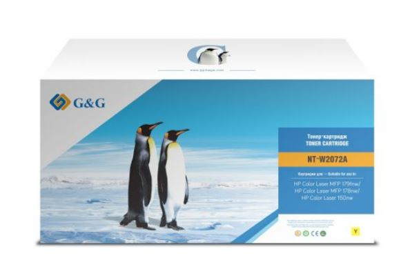 Cartridge G&G 117A для HP CLJ 179/178/150, с чипом (700 стр.), желтый (аналог W2072A)
