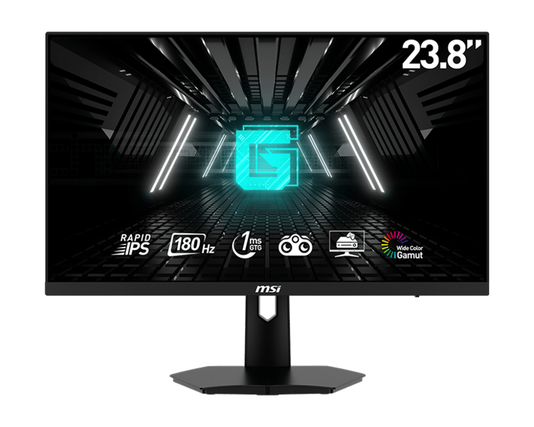 MSI G244F E2 23,6" 16:9 FHD(1920x1080) Flat Rapid IPS ,1ms(MPRT), 1000:1, 100M:1, 250nit, 178/178, 2xHDMI 2.0b, DP 1.2a, Tilt,VESA,180Hz,Black,1y war-ty