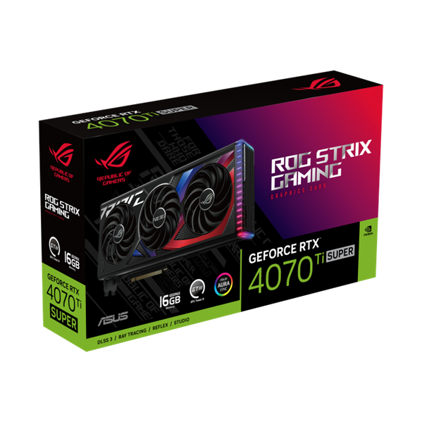 ASUS ROG-STRIX-RTX4070TIS-16G-GAMING//RTX4070TIS HDMI*2 DP*3 16G D6X; 90YV0KG1-M0NA00