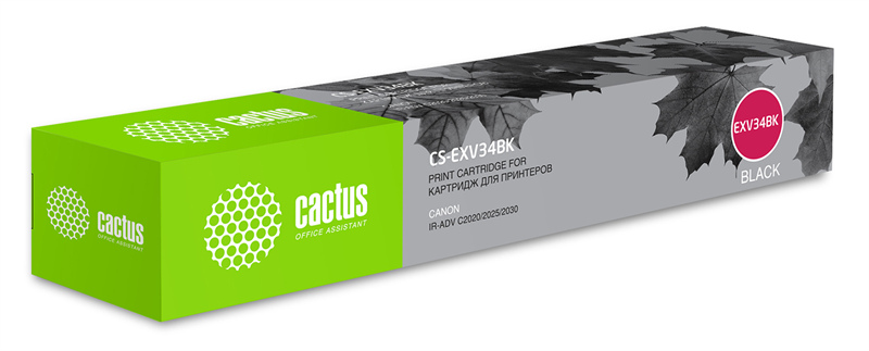 Cactus CS-EXV34BK C-EXV34 BK черный (23000стр.) для Canon IR Advance C2030L/C2030i/C2020L/C2020i/C2025i