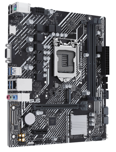 ASUS PRIME H510M-K R2.0, LGA1200, H470, 2*DDR4, 4*SATA, 1*M.2, 4*USB 3.2, 1*PCIx16, 1*PCIx1, VGA+HDMI, mATX; 90MB1E80-M0EAY0