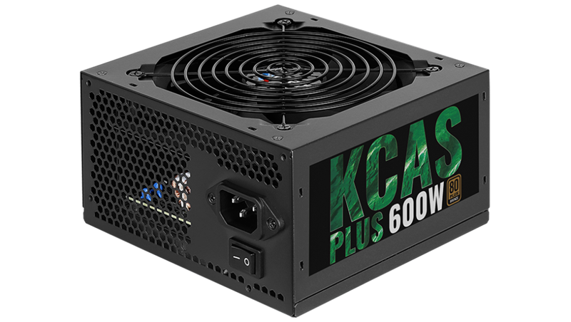 Aerocool ATX 600W KCAS PLUS 600 80+ bronze 24pin APFC 120mm fan 7xSATA RTL