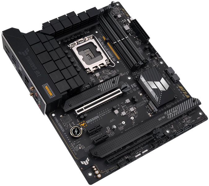 ASUS TUF GAMING H770-PRO WIFI, LGA1700, H770, 4*DDR5, 4*SATA, 4*M.2, 6*USB 3.2, Type-C, 2*PCIx16, 2*PCIx1, DP+HDMI, ATX; 90MB1D50-M1EAY0