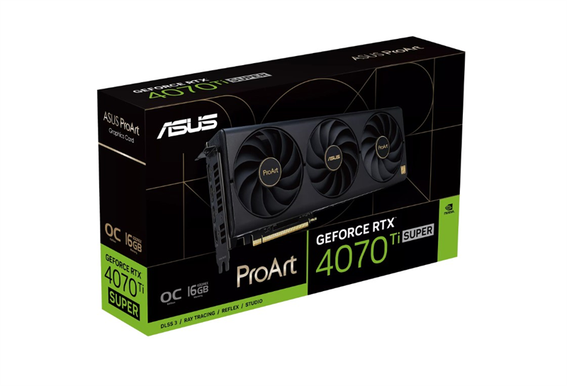 ASUS PROART-RTX4070TIS-O16G//RTX4070TIS HDMI*1 DP*3 16G D6X; 90YV0KJ0-M0NA00