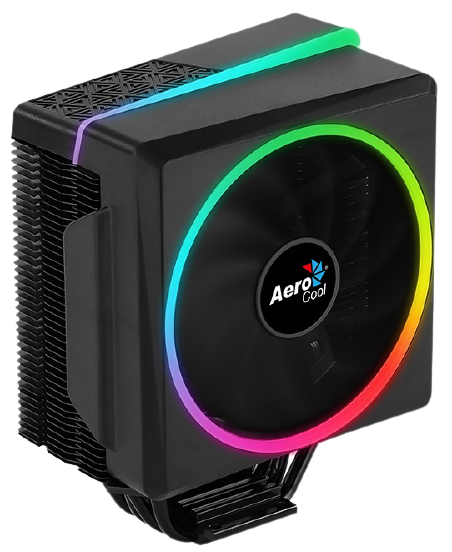 Aerocool Cylon 4 145W / ARGB / PWM/ Intel 115*/775/1200/2066/2011/1700/ AMD/Heat pipe 6mm x4