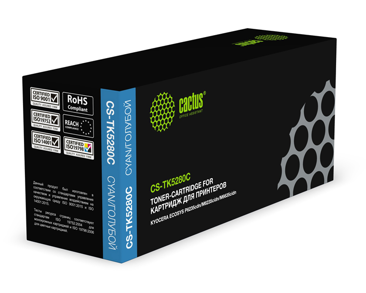 Cactus CS-TK5280C TK-5280C голубой (11000стр.) для Kyocera Ecosys P6235cdn/M6235cidn/M6635cidn