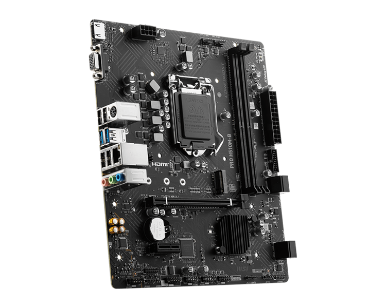 MSI PRO H510M-B,H470,LGA1200,2DDR4,1PCI-Ex16,1PCI-Ex1,1M.2,4SATA3,4USB3.2 Gen1,8USB2.0