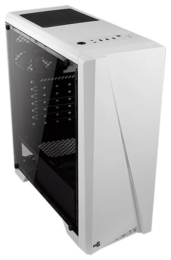 Aerocool Cylon White, ATX, без БП, RGB-подсветка, окно, картридер, 1x USB 3.0 + 2x USB 2.0, 1х120-мм вентилятор в комплекте