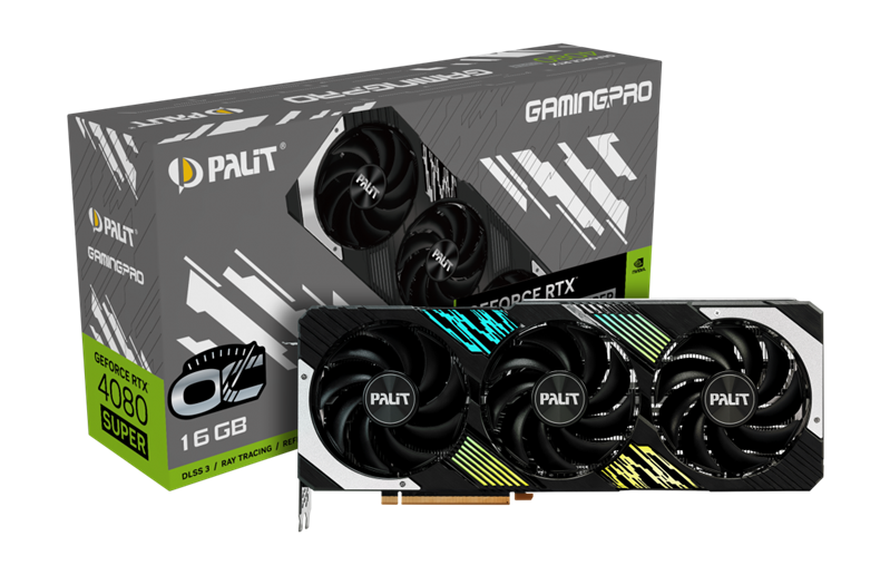 PALIT NED408ST19T2-1032A RTX4080 SUPER GAMINGPRO OC 16GB GDDR6X 256bit 3-DP HDMI