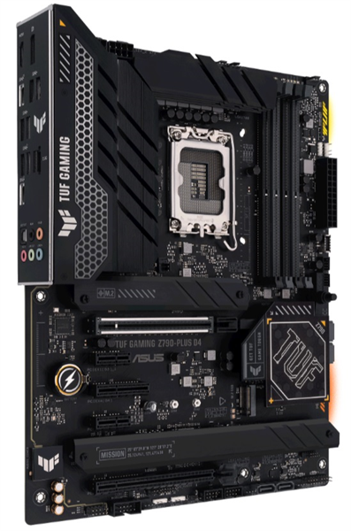 ASUS TUF GAMING Z790-PLUS D4, LGA1700, Z790, 4*DDR4, 4*SATA, 4*M.2, 6*USB 3.2, Type-C, 2*PCIx16, 1*PCIx4, 2*PCIx1, DP+HDMI, ATX; 90MB1CQ0-M0EAY0