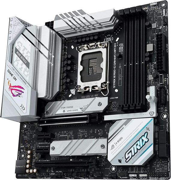 ASUS ROG STRIX B760-G GAMING WIFI D4, LGA1700, B760, 4*DDR4, 4*SATA, 2*M.2, 3*USB 3.2, 4*USB 2.0, Type-C, 2*PCIx16, 2*PCIx1, DP+HDMI, ATX; 90MB1DE0-M0EAY0