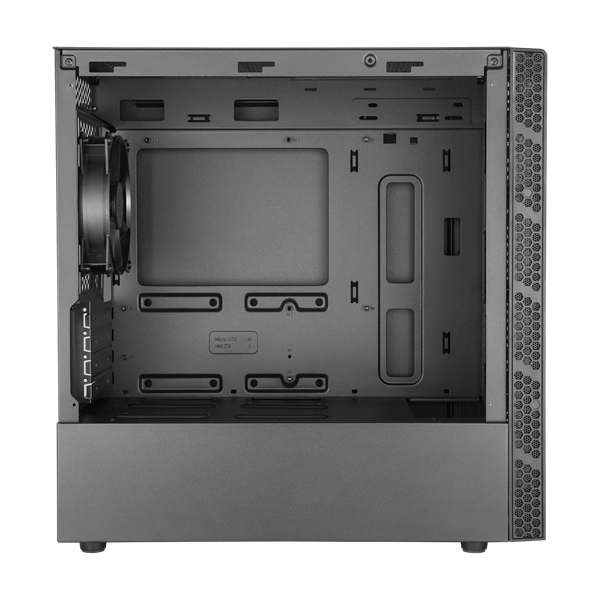 Cooler Master MasterBox MB400L, 2xUSB3.0, 1x120 Fan, w/o PSU, w/o ODD, TG, Black, mATX