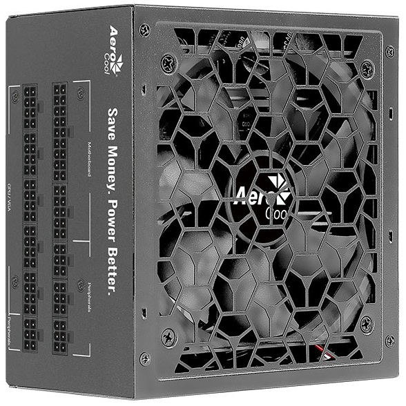 Aerocool AERO BRONZE 850M (80+ Bronze, КПД>90%, ATX v2.4, A.PFC, Fan 12cm, Japanese Capacitors)