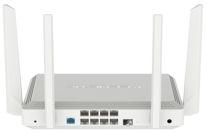 Keenetic Peak (KN-2710), Гигабитный интернет-центр с двухдиапазонным Mesh Wi-Fi AC2600, двухъядерным ARM-процессором, 10-портовым коммутатором Smart Pro, портами SFP, USB 3.0 и 2.0