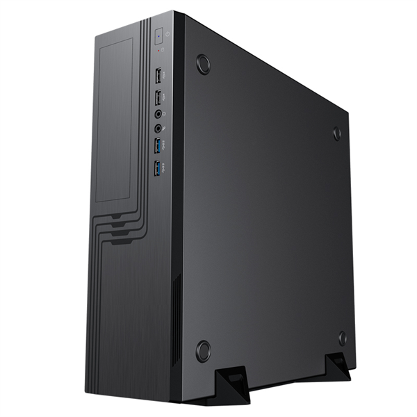 Slim Case Powerman EL555 Black PM-450TFX,80+Bronze U3.0*2+U2*2+2*combo Audio: fan 9cm; intrusion switch mATX, Mini-ITX