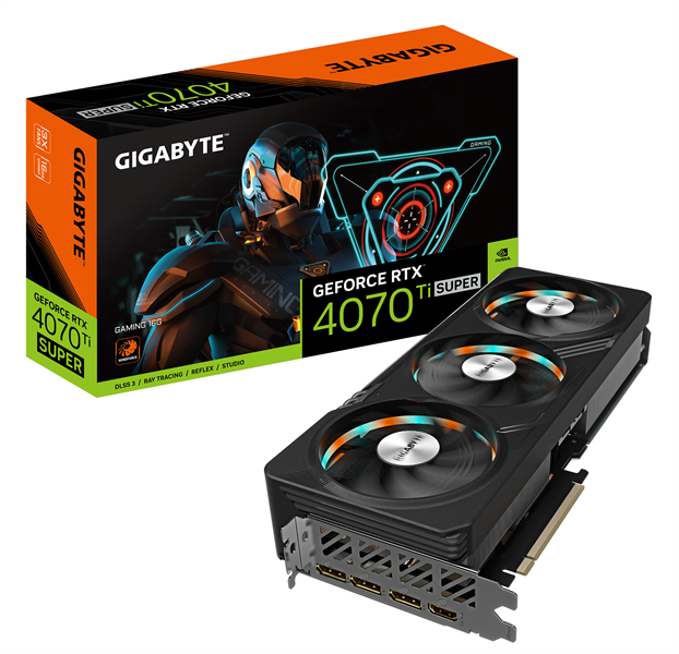 GIGABYTE RTX4070Ti SUPER GAMING 16GB//RTX4070Ti SUPER, HDMI, DP*3, 16G,D6X
