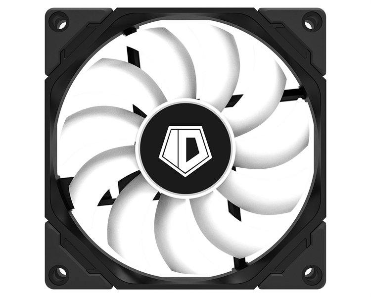 ID-COOLING TF-9215 PWM 92x92x15мм (168шт./кор, PWM, 4pin, черный, резиновые углы, 700-2500об/мин) BOX