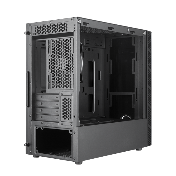 Cooler Master MasterBox MB400L, 2xUSB3.0, 1x120 Fan, w/o PSU, w/o ODD, TG, Black, mATX