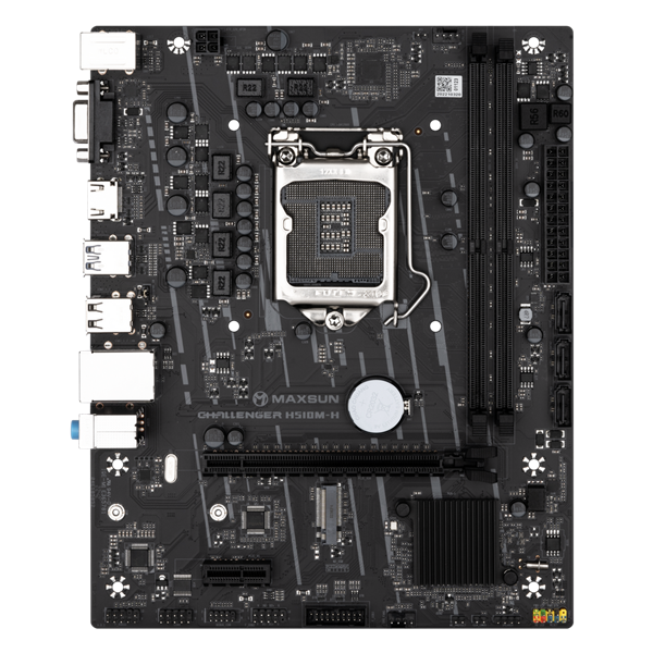 MAXSUN MS-Challenger H510M-H, LGA1200, H470, 2*DDR4, 3*SATA3, M.2, 2*USB 3.2, 4*USB 2.0, 1*PCIEx16, 1*PCIEx1, VGA+HDMI, mATX