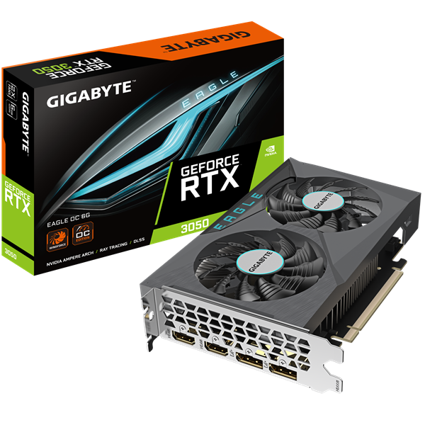 GIGABYTE RTX3050 EAGLE ОС 6GB//RTX3050, HDMI*2, DP*2, 6G,D6