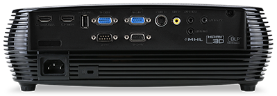 Acer projector X1228H, DLP 3D, XGA, 4500Lm, 20000/1, HDMI, 2.7kg, Euro Power EMEA