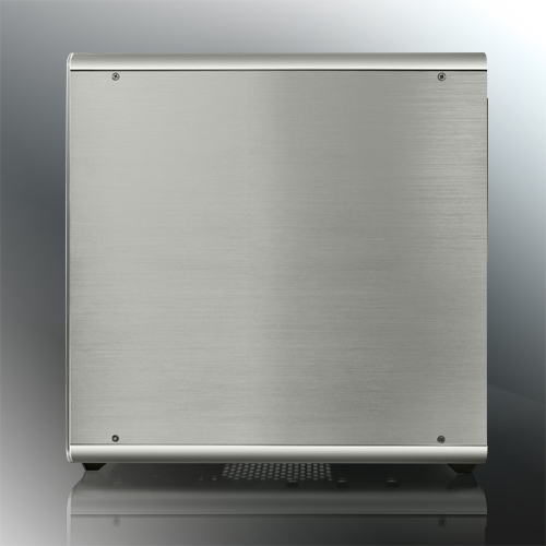 Raijintek THETIS SILVER CLASSIC (Aluminum, ATX; 1.5mm Aluminum side panel; 120x120x25 O-type LED fan pre-installed at rear; 2*USB3.0; Supports 3.5 HDD *2 + 2.5 SSD *2 ; 7 PCI slots; Rubber feet)