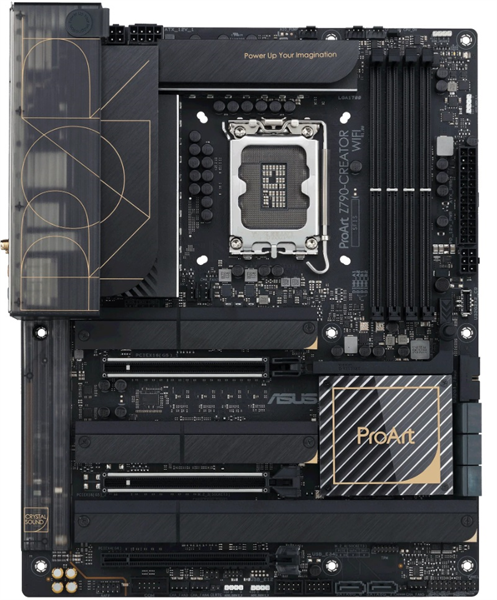 ASUS PROART Z790-CREATOR WIFI, LGA1700, Z790, 4*DDR5, HDMI, 8*SATA, 5*M.2, 6*USB 3.2, 4*USB 2.0, Type-C, 3*PCIx16, 2*DP+HDMI, ATX; 90MB1DV0-M0EAY0
