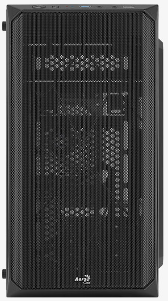 Aerocool Cs-107-A-BK-v1 (mATX, без БП, Window, USB3.0 x1, USB2.0 x1, 12cm black fan x1)
