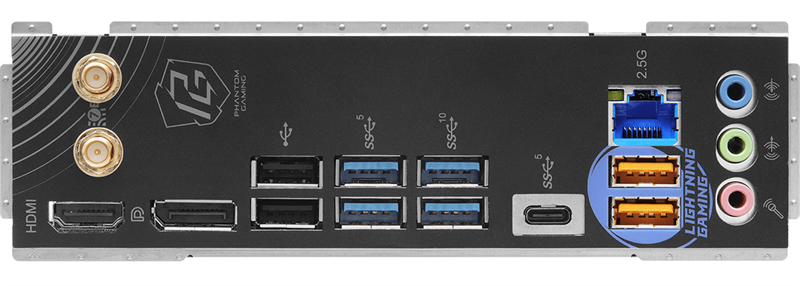 ASROCK Z790 RIPTIDE WIFI, LGA1700, Z790, 4*DDR5, 8*SATA, 5*M.2, 6*USB 3.2, 2*USB 2.0, Type-C, 2*PCIx16, 1*PCIx1, 1*M.2 (Key E), HDMI+DP, ATX